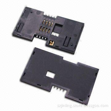 8-pin Smart Card Sockets with LCP Black Housing